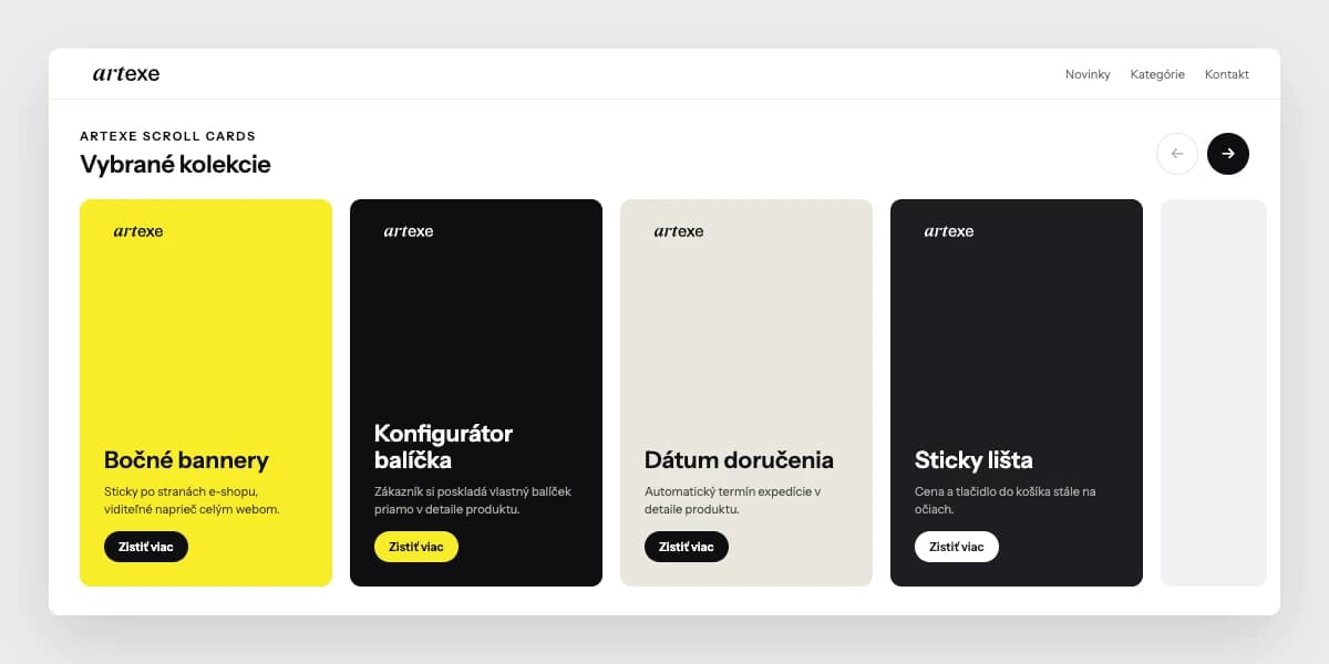 Banner Scroll Cards